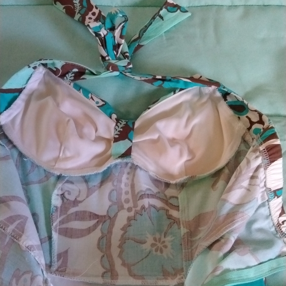 Ruby Rox Floral Halter Dress. - Picture 6 of 6